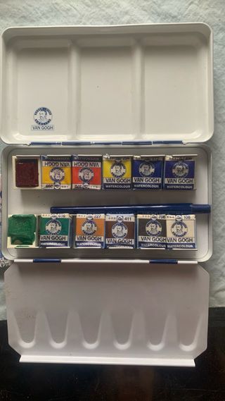 ACUARELA VAN GOGH +  Laminas postales