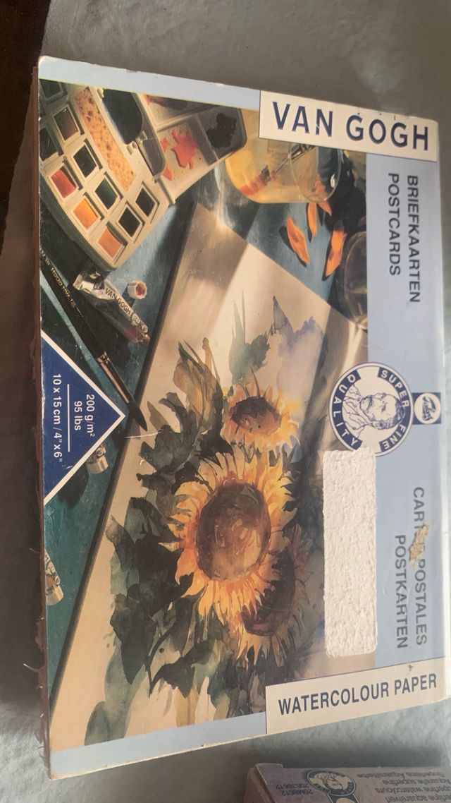 ACUARELA VAN GOGH + Laminas postales