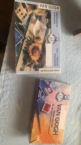 ACUARELA VAN GOGH +  Laminas postales