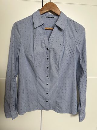 Camisa azul de puntos de Orsay