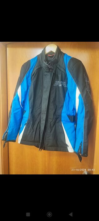 Chaqueta moto mujer