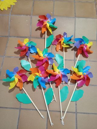 Molinillos de viento colores