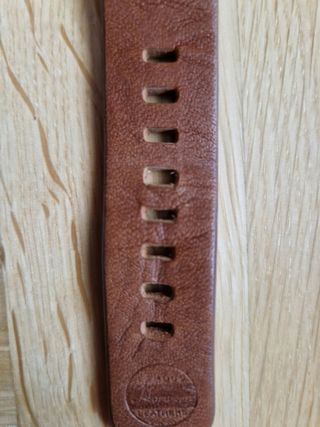 Correa de piel para reloj, de 22 mm