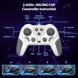 Auto da corsa telecomandata per 3-8 bambini (blue)