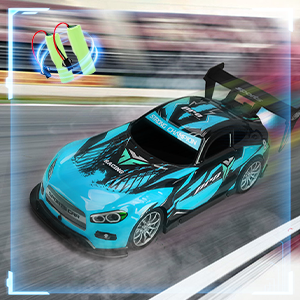 Auto da corsa telecomandata per 3-8 bambini (blue)