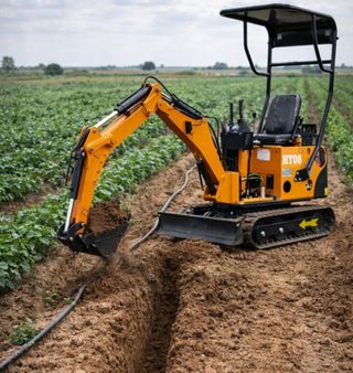 Mini retro excavadora 800kls nuevas 14cv