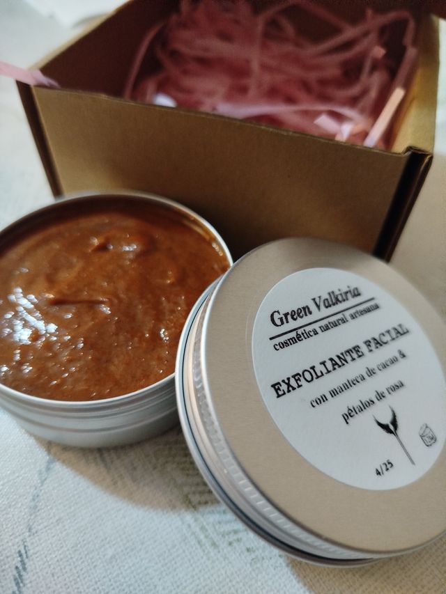 Exfoliante Facial cacao y rosas