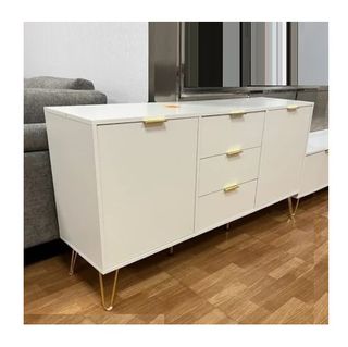 Aparador  blanco con 2 puertas y 3 cajones