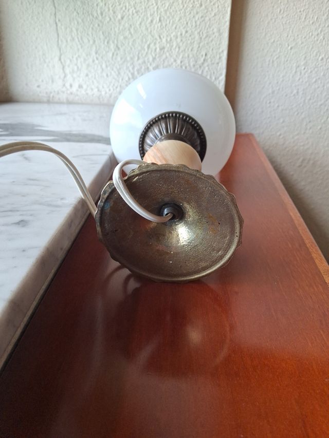 Lampara vintage de alabastro