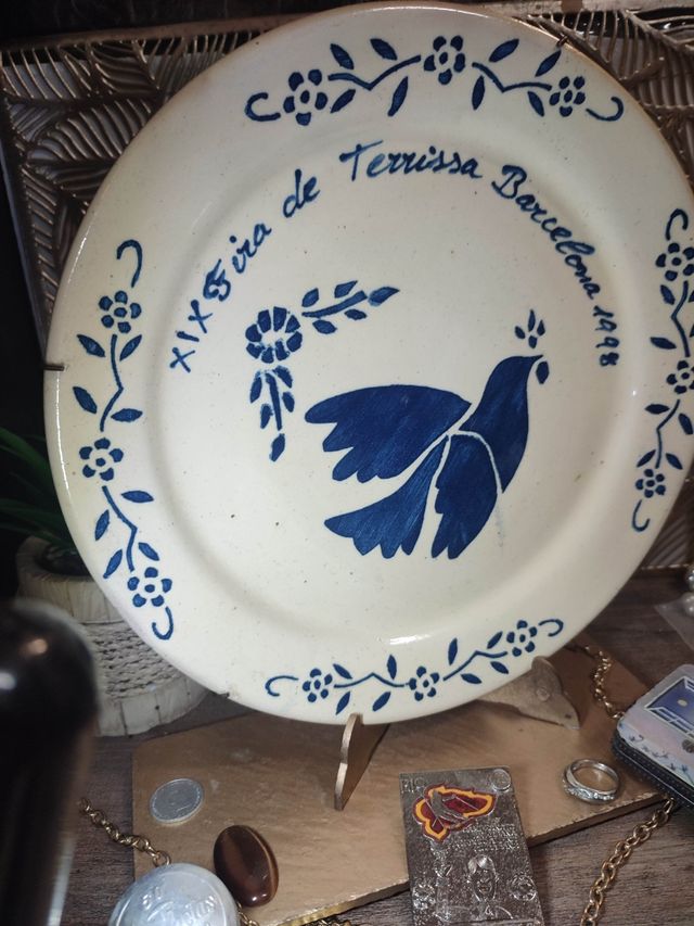 XIX Fira de Terrissa Barcelona 1998 Plato Cerámica