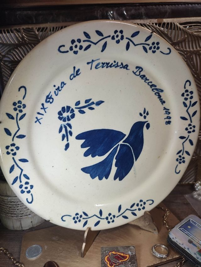 XIX Fira de Terrissa Barcelona 1998 Plato Cerámica