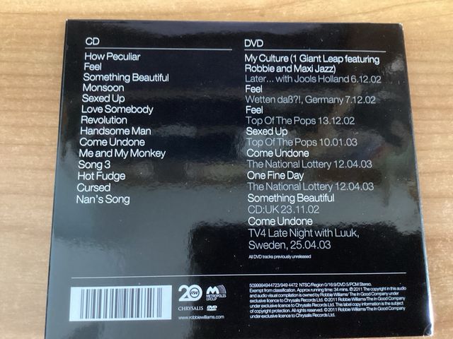 ROBBIE WILLIAMS. ESCAPOLOGY. CD/DVD