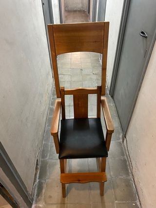 Trona bebe silla de madera antigua