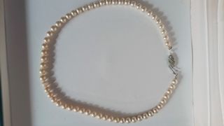 Collar perlas bisutería