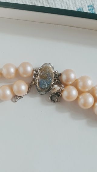 Collar perlas bisutería