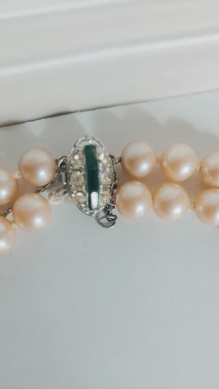 Collar perlas bisutería