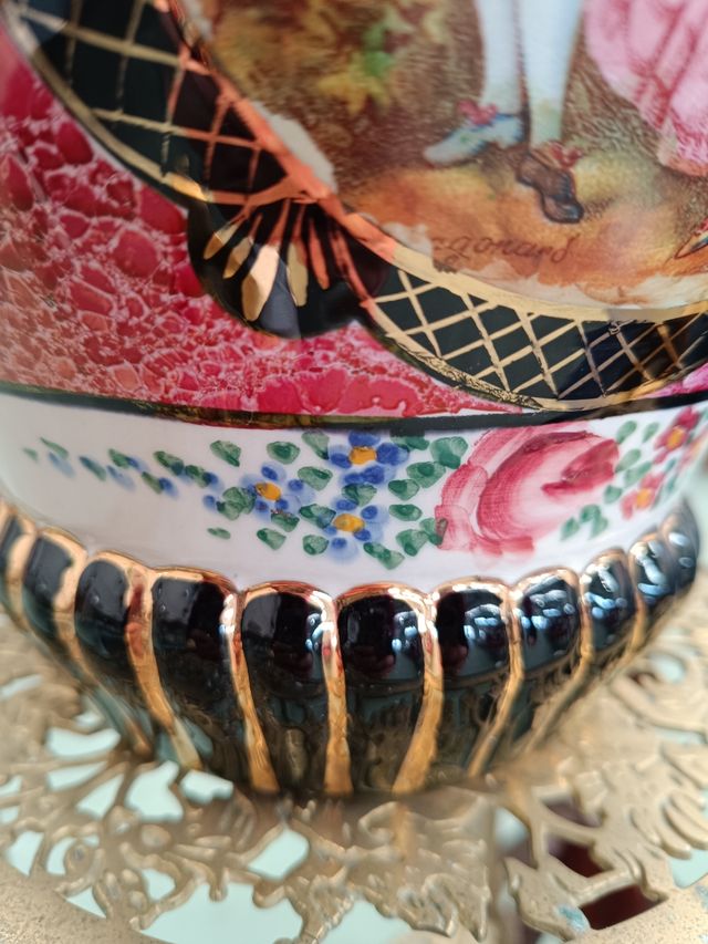 Jarrón de cerámica Fragonard