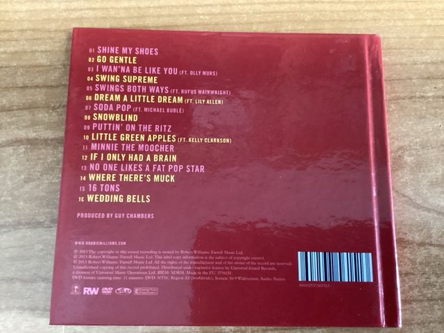 ROBBIE WILLIAMS. SWING BOTH WAYS. CD/DVD