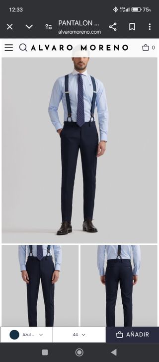 Traje chaqueta cruzada nuevo