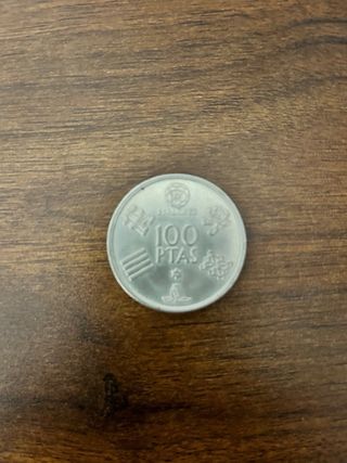Monedas 100 pesetas Mundial Futbol España 82
