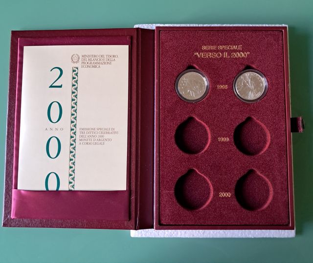Monete argento verso il 2000 piéces d'argent vers 