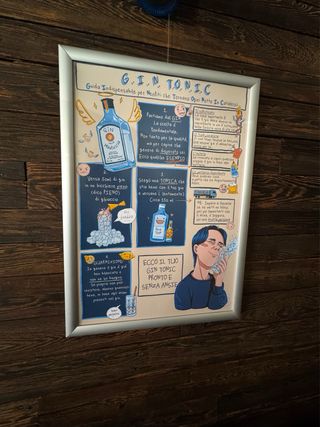 Stampa Gin Tonic con cornice a scatto
