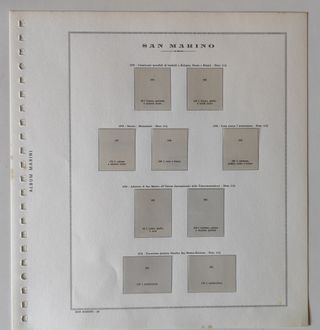 Album Lindner Francobolli San Marino 