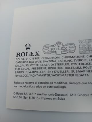 Original RLX Datejust Manual Instrucciones