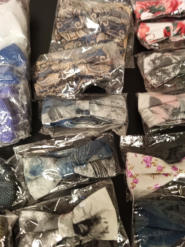 Lote de pajaritas con goma ajustable