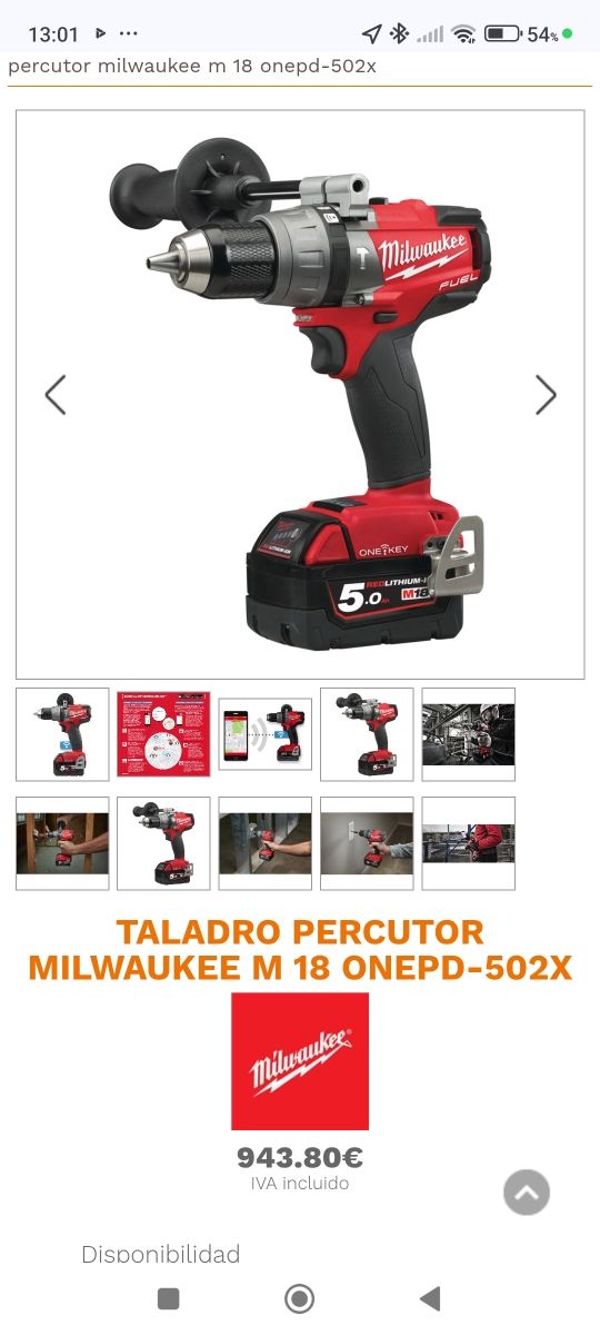 TALADROPERCUTOR MILWAUKE M18  ONEPD 502x