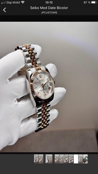 Seiko Date Mod Bicolor
