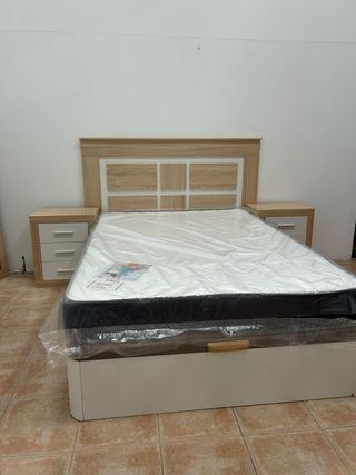 PACK DE CAMA CANAPE + COLCHON VISCO 20cm NUEVO! 