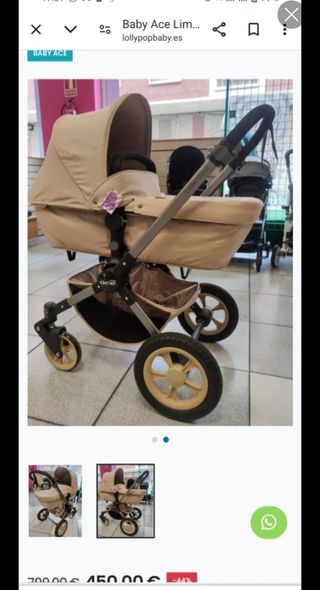 Carrito bebé 2 piezas + Cuna