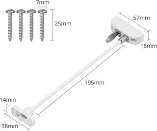 Neoteck 4x Cerradura de Seguridad para Ventana Pue
