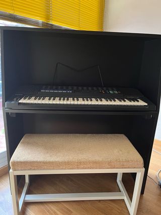 Conjunto órgano, banco y mueble a medida