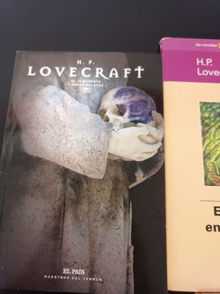 Lote 8 libros terror cósmico de H.P.Lovecraft