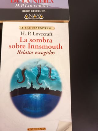Lote 8 libros terror cósmico de H.P.Lovecraft