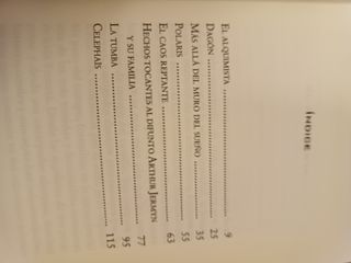 Lote 8 libros terror cósmico de H.P.Lovecraft