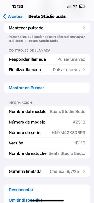 Beats Studio Buds – Auriculares intraurales#XS0RP3