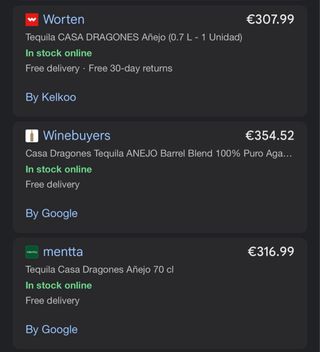 Tequila Casa Dragones Añejo 750ml