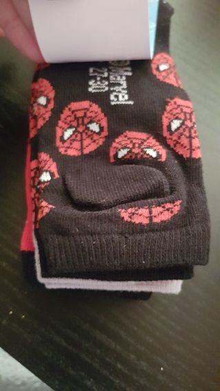 Lote 3 pares calcetines Spiderman