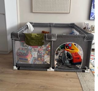 Paque infaltil extragrande  cuadrado con alfombra