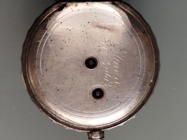 RELOJ ANTIGUO DE BOLSILLO DE PLATA