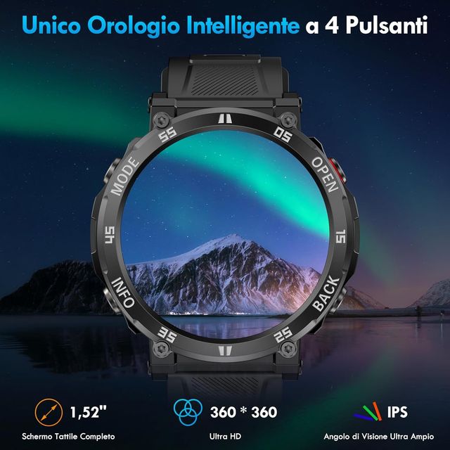 Smartwatch sportivo da uomo, NUOVO