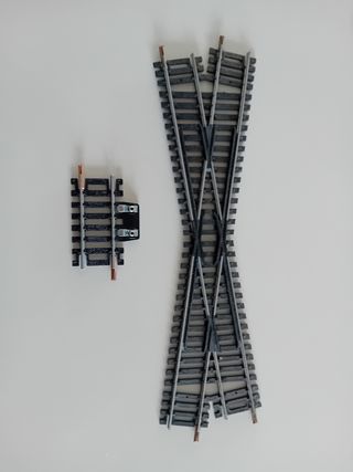 Lima Treni Incrocio Dx Binario Dritto Con Morsetto