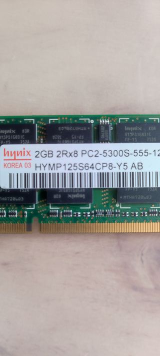  Módulo memoria RAM 2GB 2Rx8 PC2 5300S 555 12