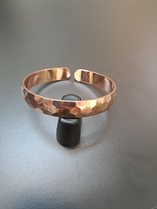 Pulsera de cobre auténtico diseño hexágonos nueva