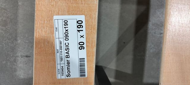 Somier 90cm sin patas