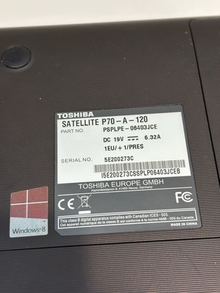 Toshiba Satellite P70 i7 piezas