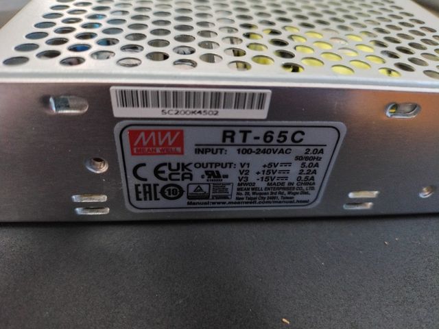 ALIMENTATORE MEAN WELL RT-65C